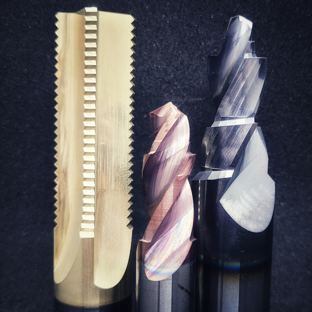 frsr_quad diverse Fräser in unterschiedlichen PVD Beschichtungen